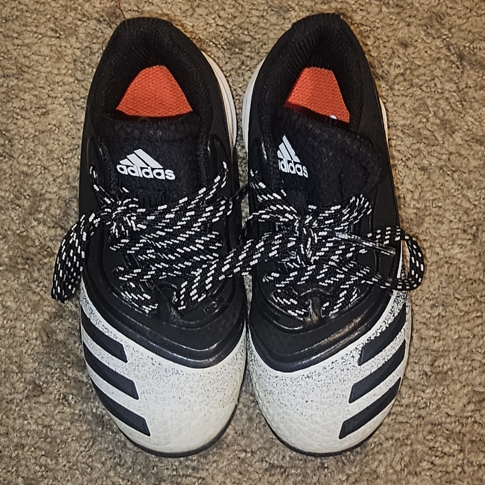 Adidas Kids Black and White Cleats